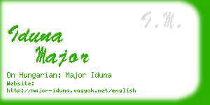 iduna major business card